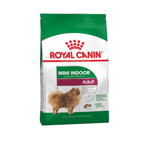 غذای خشک سگ رویال کنین مدل Mini Indoor Adult وزن 1.5 کیلوگرم