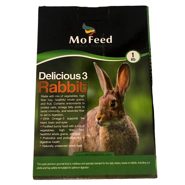 غذای خرگوش مفید مدل Rabbit Delicious وزن 1 کیلوگرم