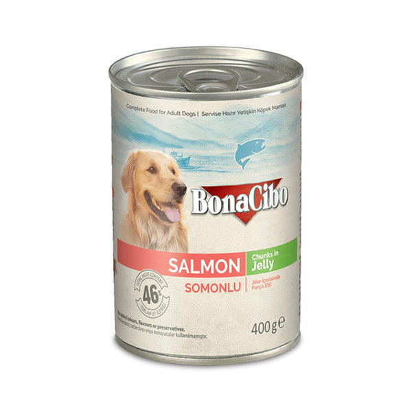 کنسرو غذای سگ بوناسیبو مدل Salmon وزن 400 گرم