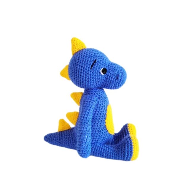 اسباب بازی سگ و گربه مدل عروسک کاموایی دایناسور